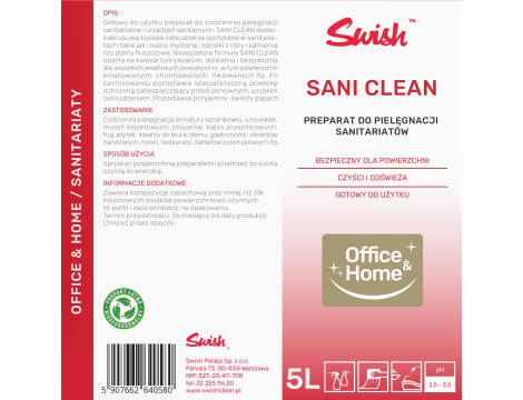 Sani Clean 5L - Preparat do czyszczenia sanitariatów - 2